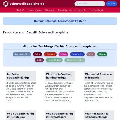 Screenshot schurwollteppiche.de