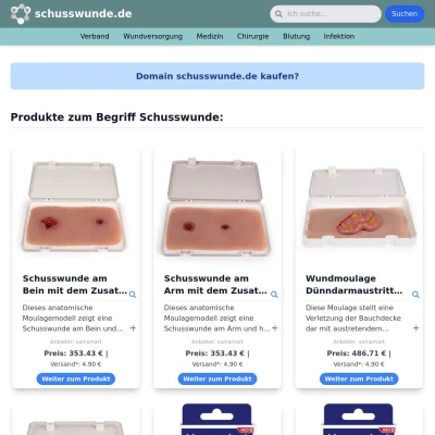 Screenshot schusswunde.de