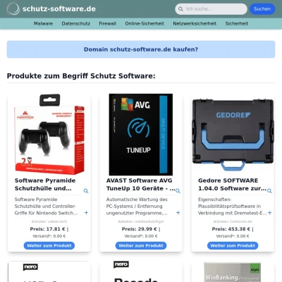 Screenshot schutz-software.de