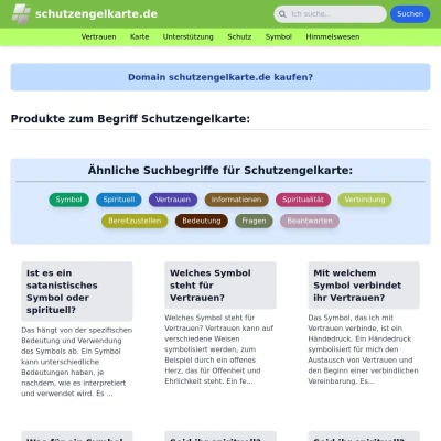 Screenshot schutzengelkarte.de