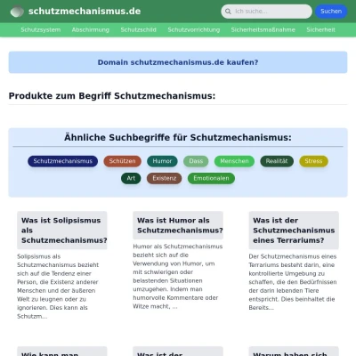 Screenshot schutzmechanismus.de
