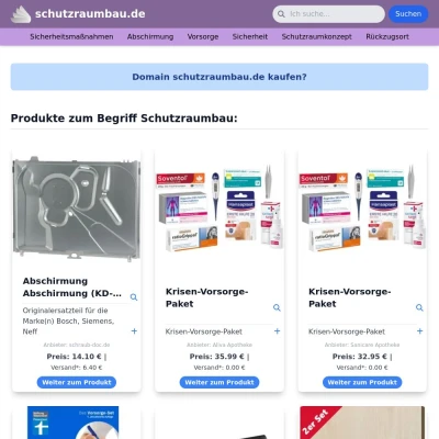 Screenshot schutzraumbau.de