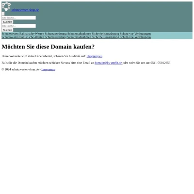 Screenshot schutzwesten-shop.de