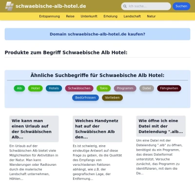 Screenshot schwaebische-alb-hotel.de