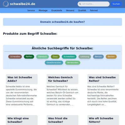 Screenshot schwalbe24.de