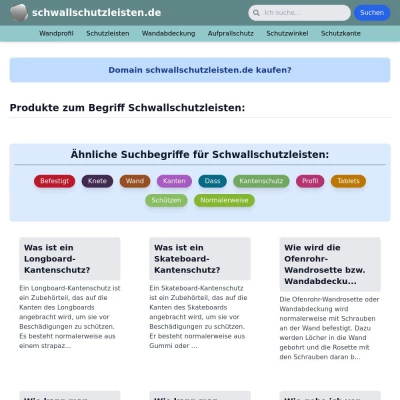 Screenshot schwallschutzleisten.de