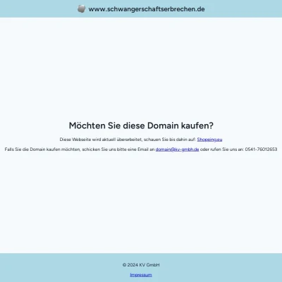 Screenshot schwangerschaftserbrechen.de