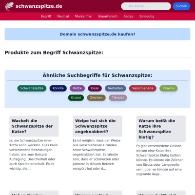 Screenshot schwanzspitze.de