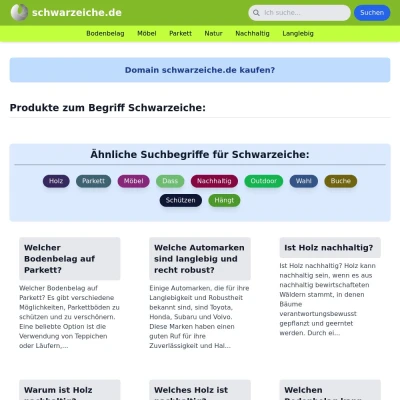 Screenshot schwarzeiche.de