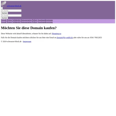 Screenshot schwarzer-block.de