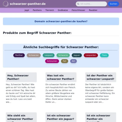 Screenshot schwarzer-panther.de