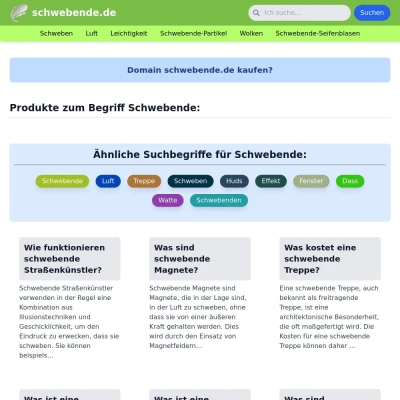 Screenshot schwebende.de