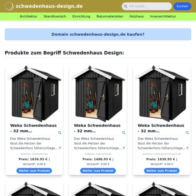 Screenshot schwedenhaus-design.de