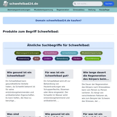 Screenshot schwefelbad24.de