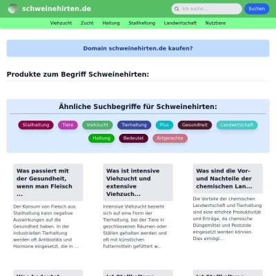 Screenshot schweinehirten.de