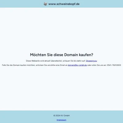 Screenshot schweinekopf.de