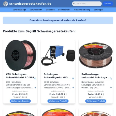 Screenshot schweissgeraetekaufen.de