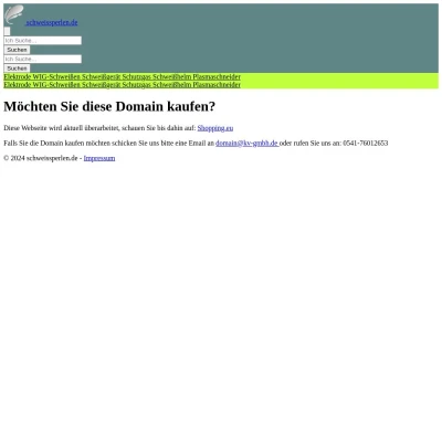 Screenshot schweissperlen.de