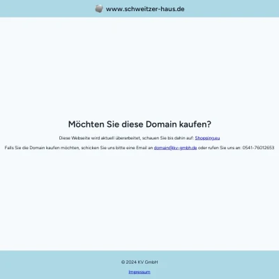 Screenshot schweitzer-haus.de