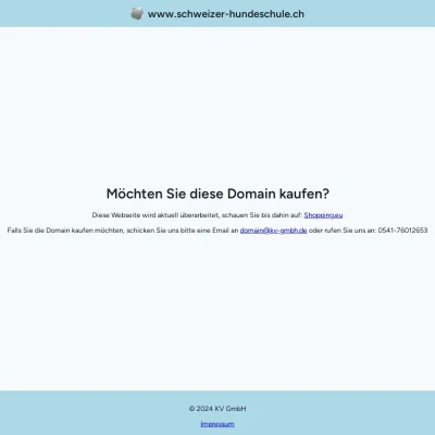 Screenshot schweizer-hundeschule.ch