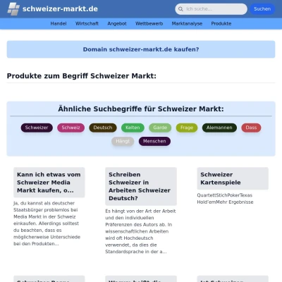 Screenshot schweizer-markt.de