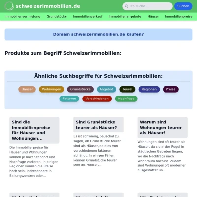 Screenshot schweizerimmobilien.de