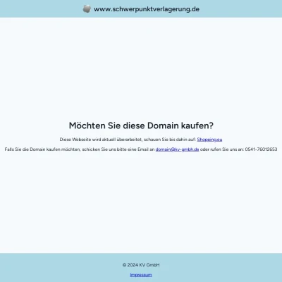 Screenshot schwerpunktverlagerung.de