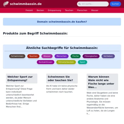 Screenshot schwimmbassin.de