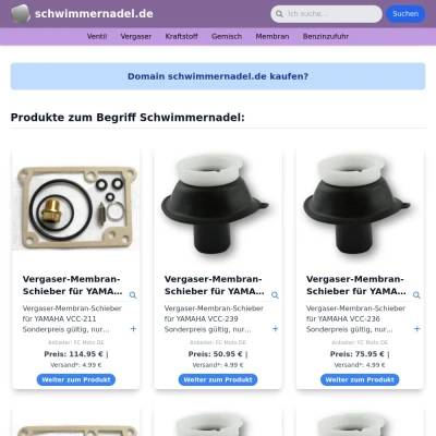 Screenshot schwimmernadel.de