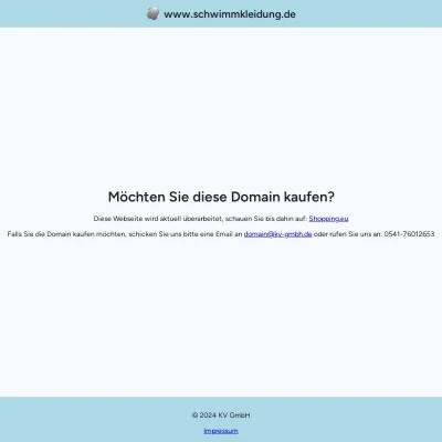 Screenshot schwimmkleidung.de