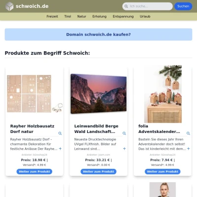 Screenshot schwoich.de