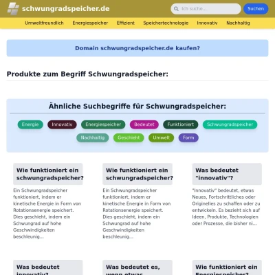 Screenshot schwungradspeicher.de