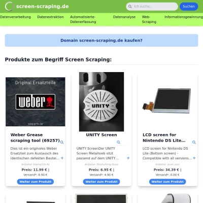 Screenshot screen-scraping.de