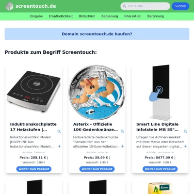 Screenshot screentouch.de