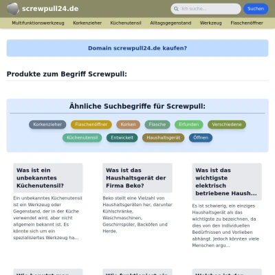 Screenshot screwpull24.de