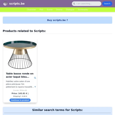 Screenshot scripts.be