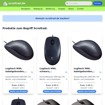Screenshot scrollrad.de