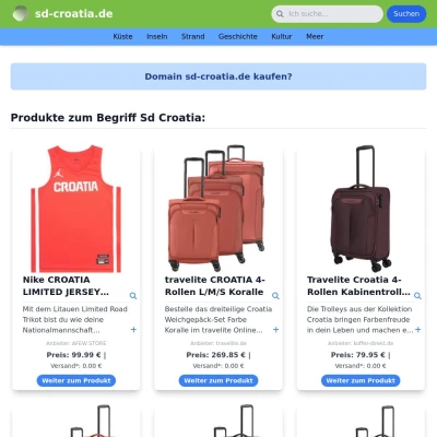 Screenshot sd-croatia.de