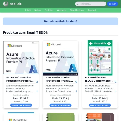 Screenshot sddi.de