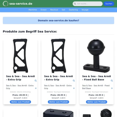 Screenshot sea-service.de