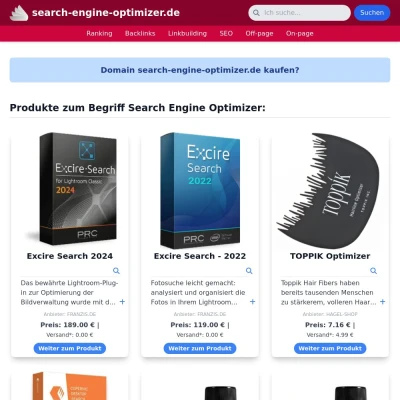 Screenshot search-engine-optimizer.de