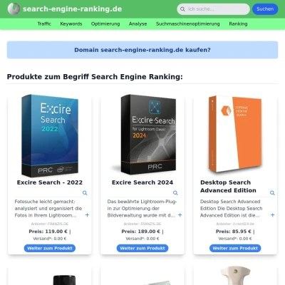 Screenshot search-engine-ranking.de