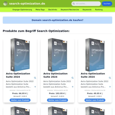 Screenshot search-optimization.de