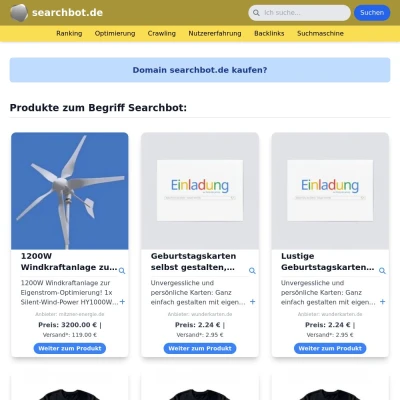 Screenshot searchbot.de