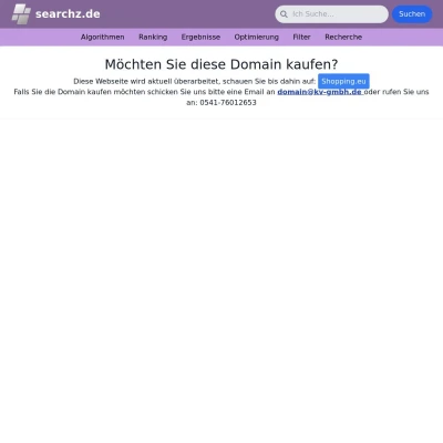 Screenshot searchz.de