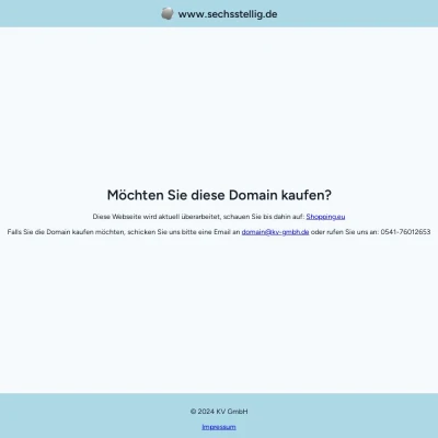 Screenshot sechsstellig.de