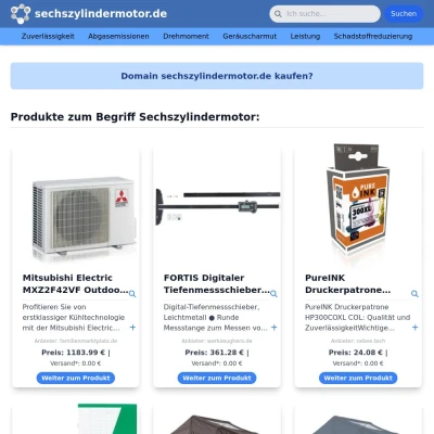 Screenshot sechszylindermotor.de