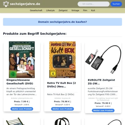 Screenshot sechzigerjahre.de