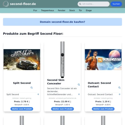 Screenshot second-floor.de