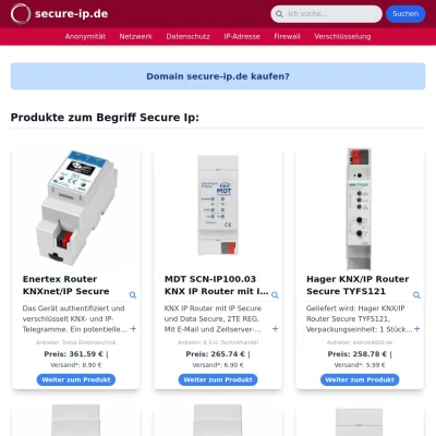 Screenshot secure-ip.de